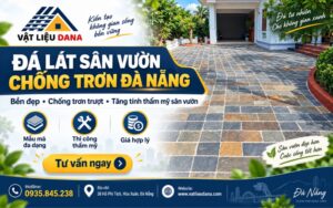 Banner đá lát sân vườn chống trơn Đà Nẵng