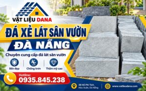 Banner đá xẻ lát sân vườn Đà Nẵng